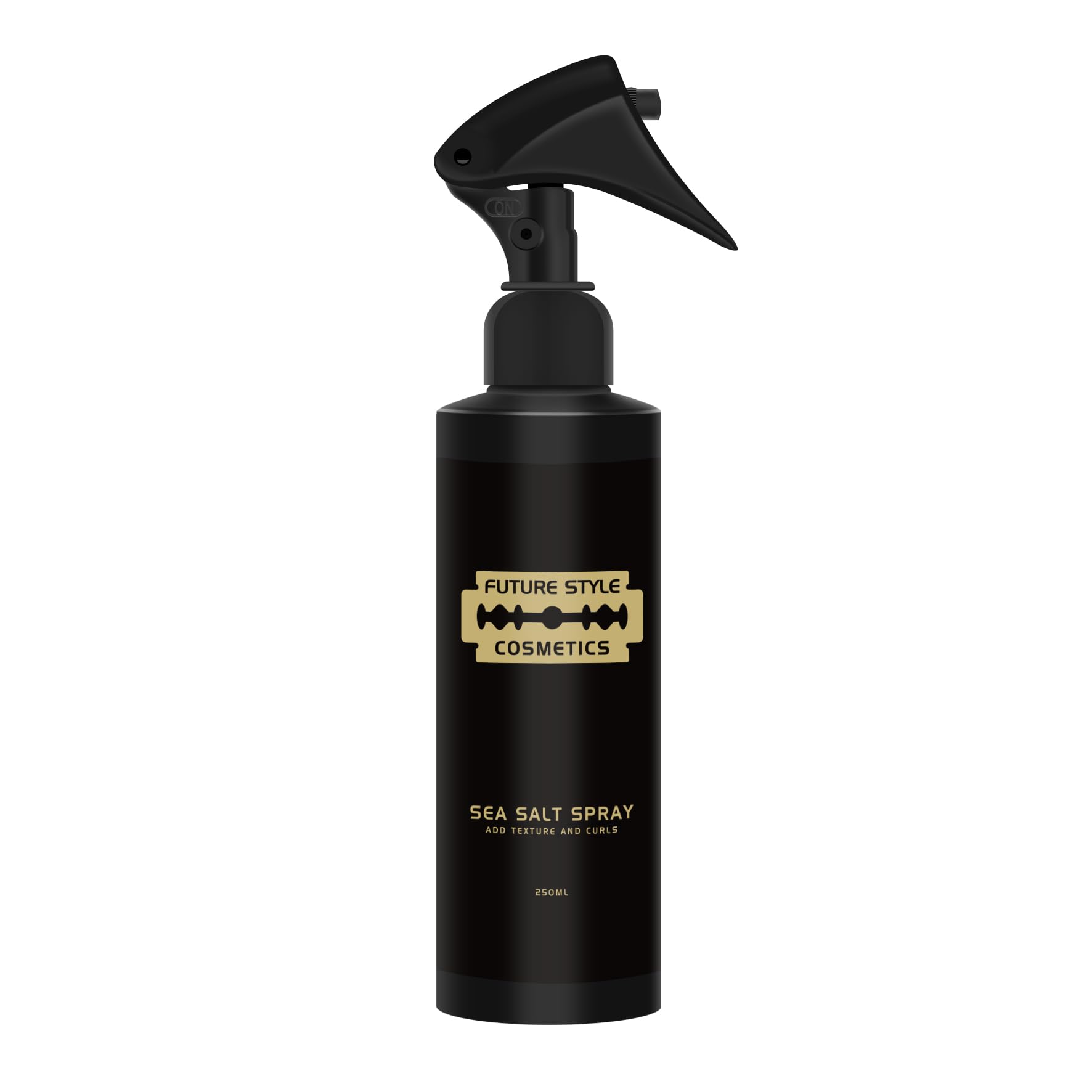 Future Style Cosmetics Sea Salt Spray for Hair Texture and Curls, 250ml, Black