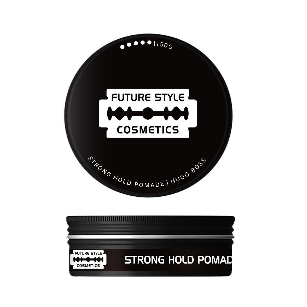 Future Style Cosmetics Strong Hold Pomade, 150g, Hugo Boss, Black